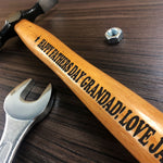 Personalised Grandad Gift For Fathers Day ENGRAVED Hammer Gifts