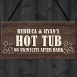 Personalised Funny Hot Tub Signs And Plaques Novelty Accessories