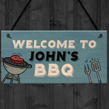 Personalised BBQ Sign For Garden Man Cave Shed Sign Gift For Men