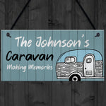 Shabby Chic CARAVAN SIGN Personalised Door Sign Accessories