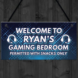 Neon Effect Gaming Sign To Hang Games Room Bedroom