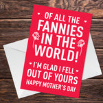 Rude Mothers Day Card For Mum Funny Cheeky Humour Card