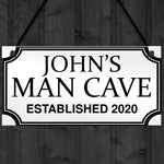 PERSONALISED Man Cave Sign Novelty Gifts For Him Birthday Gifts