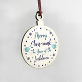 Funny Year Of The Lockdown Christmas Tree Decoration Family Gift