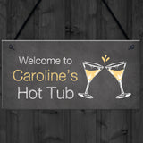 Shabby Chic Hot Tub Sign For Summerhouse Garden Shed Gift