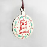 Nan And Grandad Christmas Gift Hanging Decoration Novelty Gift