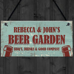 Personalised Beer Garden Outdoor Garden Man Cave Sign Alcohol