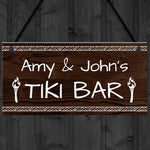 Personalised Tiki Bar Sign For Home Bar Novelty Bar Signs Gifts