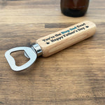 Step Dad Gift For Fathers Day Wooden Bottle Opener Novelty Gift