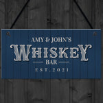 Personalised Whiskey Bar Sign Vintage Home Bar Pub Sign Alcohol