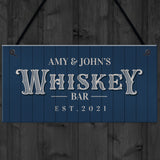 Personalised Whiskey Bar Sign Vintage Home Bar Pub Sign Alcohol