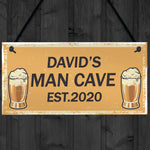 Personalised Man Cave Gifts For Him Novelty Bar Sign Fathers Day