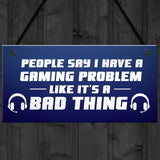 Novelty Gaming Games Room Sign Funny Gift For Brother Son