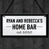 HOME BAR Sign PERSONALISED Man Cave Bar Sign Any Name Gift