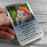 Personalised Fathers Day Birthday Gift For Dad Photo Wallet Card