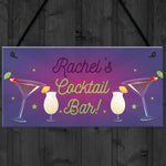 Personalised Novelty Cocktail Bar Home Bar Signs And Plaques