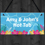 Novelty Hot Tub Accessories PERSONALISED Hot Tub Plaque Decor