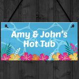 Novelty Hot Tub Accessories PERSONALISED Hot Tub Plaque Decor