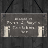 Personalised Quarantine Lockdown Bar Gifts Home Bar Signs Gifts