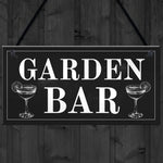 Shabby Chic Garden Bar Sign Hanging Wall Sign For Bar