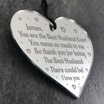 Best Husband Gift Personalised Valentines Anniversary Gift