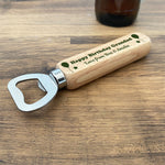 Quirky Grandad Birthday Gift Wooden Bottle Opener Personalised