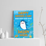 Baby Cartoon Shark Print Cute Fathers Day Gift For Dad