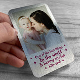 Personalised Auntie Gift Metal Photo Card Birthday Gift For Aunt