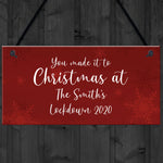 PERSONALISED Christmas At The Sign Family Gift Christmas Decor