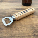 Personalised Birthday Gift Novelty Bottle Opener Son Gifts