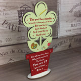 Lockdown Teacher Gift Poem Wooden Flower Thank You Gift