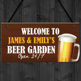 Man Cave Bar Pub Sign Personalised Beer Garden Plaque Alcohol