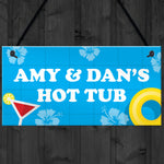 Personalised Hot Tub Decor Sign Hanging Wall Sign For Hot Tub