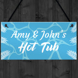 Personalised Hot Tub Plaques Novelty Hot Tub Accessories Garden