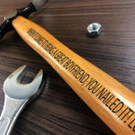 Personalised Boyfriend Gift Engraved Hammer Gift For Him