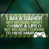 Funny Gamer Gifts Novelty Gaming Sign For Boys Bedroom Gifts