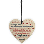 Gift For Boyfriend Wooden Heart Boyfriend Birthday Christmas