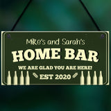 PERSONALISED Any Name Home Bar Signs And Plaque Novelty Gift