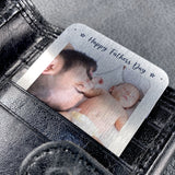 Fathers Day Gift For Dad Personalised Metal Wallet Card Insert