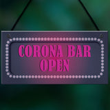 CORONA BAR OPEN Sign Neon Effect Home Bar Pub Man Cave Sign