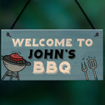 Personalised BBQ Sign For Garden Man Cave Shed Sign Gift For Men