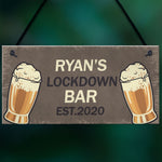 Home Bar Garden Hanging Sign Alcohol Man Cave Beer Lockdown Bar