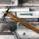 Personalised Grandad Gift For Fathers Day ENGRAVED Hammer Gifts