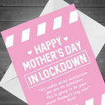 Funny Mothers Day Card For Mum Lockdown Isolation Design Rude