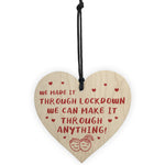 Novelty Gift For Boyfriend Husband Wooden Heart Anniversary Gift
