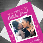 Birthday Card For Mum PERSONALISED Photo Card From Daughter