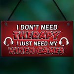 Funny Gaming Sign Neon Effect Hanging Bedroom Sign Gamer Gift