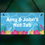 Novelty Hot Tub Accessories PERSONALISED Hot Tub Plaque Decor