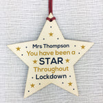 BEEN A STAR Personalised Teacher Assistant Thank You Gift Star