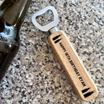 Novelty Birthday Gift For Men Birthday Wood Bottle Opener